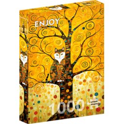 Gustav Klimt's Cat in the Tree of Life Puzzel (1000 stukjes)
