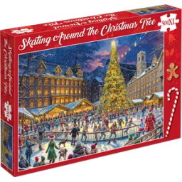 Skating Around the Christmas Tree Puzzel (500XL)