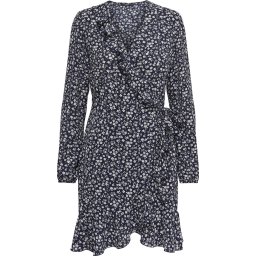 ONLY maat 42 ONLCARLY L/S WRAP SHORT DRESS - NOOS WVN Dames Jurk