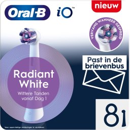 Oral-B iO Series Radiant White - originele opzetborstels om tanden witter te maken - 8 Stuks