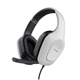 Trust GXT 415 Zirox Over-ear gamingheadset Headset Wit