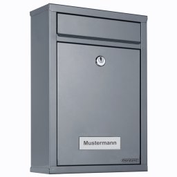 Brievenbus Zilver 32x22x9cm