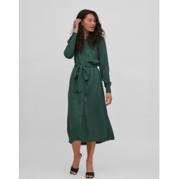 VILA - Maat 42 - VIMOROSE L/S LONG DRESS/SU -NOOS Dames Jurk