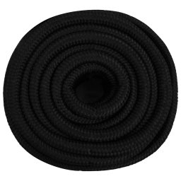 vidaXL Multifunctioneel gebruikstouw 25 mm 50 m Zwart Polyester
