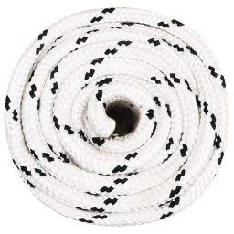 vidaXL Multifunctioneel gebruikstouw 18 mm 50 m Wit Polyester