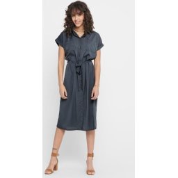 ONLY Maat 40 ONLHANNOVER S/S SHIRT DRESS NOOS WVN Dames Jurk - India Ink