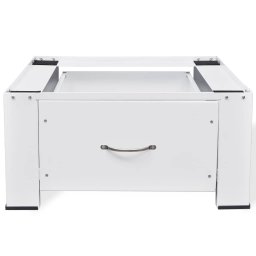 vidaXL Voetstuk voor wasmachine met lade wit