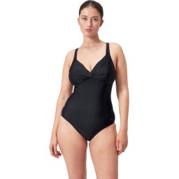Speedo Maat 38 Shaping Cross Knot 1 Piece Zwart Sportbadpak