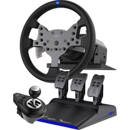 PXN - V99 - High end Race Stuur - Met Pedalen en Shifter - Force Feedback - Game Stuur - Geschikt voor PS4 - Xbox One - PC - Xbox Series X|S - PS3 - Nintendo Switch - Met App