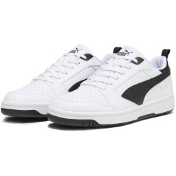 PUMA - maat 40.5 - Rebound v6 Low Unisex Sneakers - Puma White-Puma Black-Puma Black