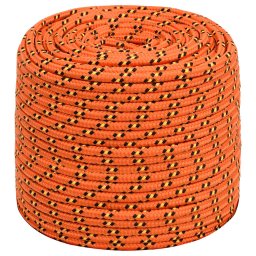 vidaXL Boottouw 6 mm 500 m polypropyleen oranje