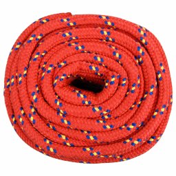 vidaXL Multifunctioneel gebruikstouw 18 mm 25 m Rood PP