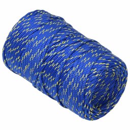 vidaXL Multifunctioneel gebruikstouw 2 mm 500 m Blauw PP