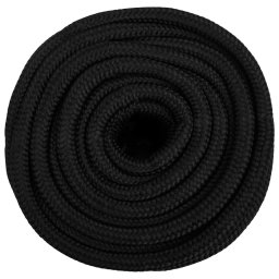 vidaXL Multifunctioneel gebruikstouw 16 mm 100 m Zwart PP