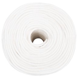 vidaXL Multifunctioneel gebruikstouw 10 mm 100 m Wit PP