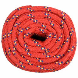 vidaXL Multifunctioneel gebruikstouw 18 mm 100 m Rood PP