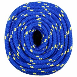 vidaXL Multifunctioneel gebruikstouw 18 mm 100 m Blauw PP