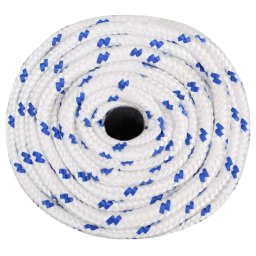 vidaXL Multifunctioneel gebruikstouw 18 mm 100 m Wit en Blauw PP