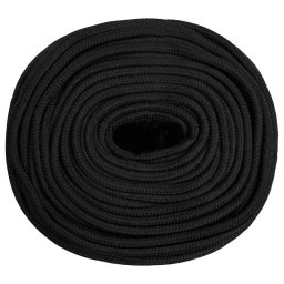 vidaXL Multifunctioneel gebruikstouw 10 mm 25 m Zwart PP