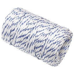 vidaXL Multifunctioneel gebruikstouw 2 mm 25 m Wit en Blauw PP