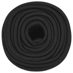 vidaXL Multifunctioneel gebruikstouw 14 mm 250 m Zwart PP
