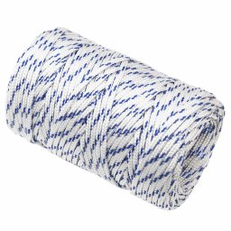 vidaXL Multifunctioneel gebruikstouw 2 mm 50 m Wit en Blauw PP