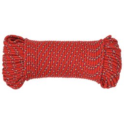 vidaXL Multifunctioneel gebruikstouw 3 mm 250 m Rood PP