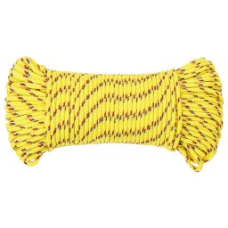 vidaXL Multifunctioneel gebruikstouw 5 mm 250 m Geel PP