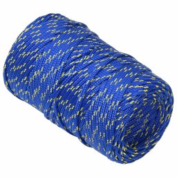 vidaXL Multifunctioneel gebruikstouw 2 mm 50 m Blauw PP