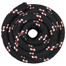 vidaXL Multifunctioneel gebruikstouw 30 mm 25 m Zwart en Rood PP