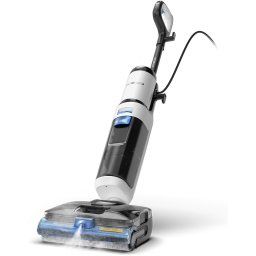 Tineco FLOOR ONE S6 Stretch Steam Plus - Nat en droog stofzuiger en dweil - 160°C BoostStoom technologie - Anti-Tangle Design - FlashDry zelfschoonmaak routine - Bedrade Steam Cleaner voor opgedroogde vlekken