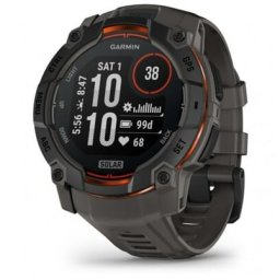 Garmin Instinct 3,50mm,Solar,Black Bezel with Charcoal Band Smartwatch Zwart
