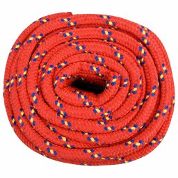 vidaXL Multifunctioneel gebruikstouw 20 mm 25 m Rood PP