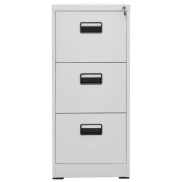 vidaXL Archiefkast 46x62x102,5 cm staal lichtgrijs