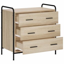 vidaXL Ladenkast Sonoma Eiken 70 x 39,5 x 71 cm Bewerkt hout