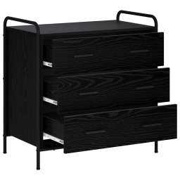 vidaXL Ladenkast Zwart eiken 70 x 39,5 x 71 cm Bewerkt hout