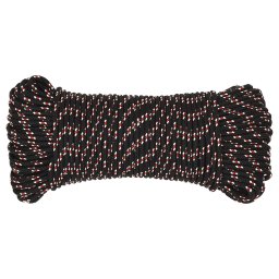 vidaXL Multifunctioneel gebruikstouw 5 mm 250 m Zwart en Rood PP