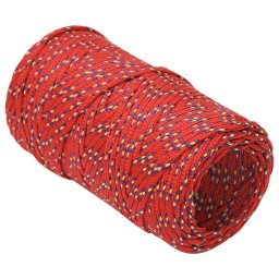 vidaXL Multifunctioneel gebruikstouw 2 mm 25 m Rood PP