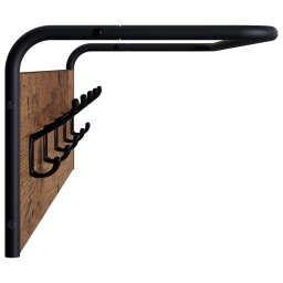 vidaXL Kapstok Wandgemonteerd Oud hout 100 x 30 x 25 cm Bewerkt hout
