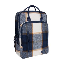 New Rebels Scott Milwaukee Rugtas Laptop 15,6 inch 20L Checker Tweed Rugzak Werktas Schooltas Navy