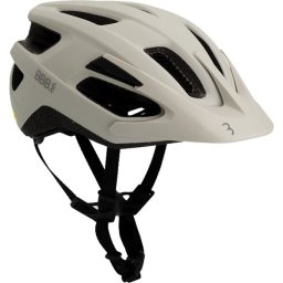BBB Cycling Dune Mips 3.0 Fietshelm Volwassenen - MTB & Racefiets - Fidlock Sluiting - Inclusief Achterlicht Houder - Mat Grijs Wit - Maat S (52-55cm) - BHE-23