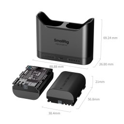 SmallRig 5487 Turbo Charging Kit For DMW-BLK22 Camera Batteries