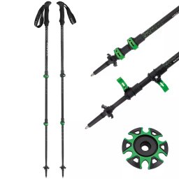 CAMP BackCountry 3.0 black/green - Trekkingstokken