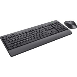 Trust Trezo Comfort - Draadloos Toetsenbord en Muis - Stil - Qwerty - Zwart