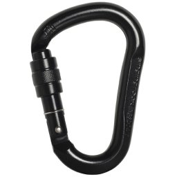 SINGING ROCK HMS Steel Screw Lock black - Karabiner