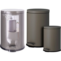 Excellent Houseware Pedaalemmer Set 20L & 5L Brons
