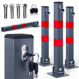 Parkeerslagboom 4 stuks incl sleutel