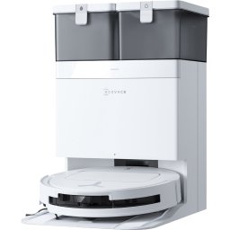 ECOVACS - DEEBOT T50 Omni - Stofzuig en dweilrobot (Wit) - 12.800 Pa zzuigkracht- Zelfreinigende Robotstofzuiger met Warmwater – Dweilsysteem - Automatisch Leegstation - Geschikt voor dierenharen