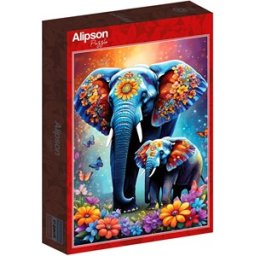 Elephants - Maternal Love Collection Puzzel (1000 stukjes)