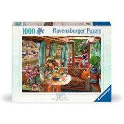 View from My Window No.1 - Canal Boat Puzzel (1000 stukjes)